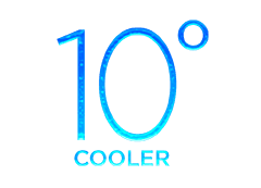 10 degrees cooler