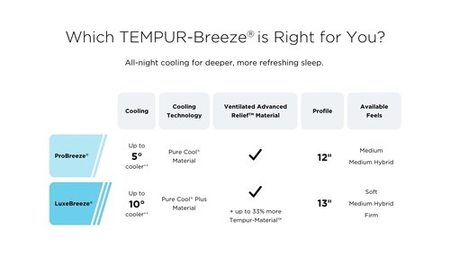 Breeze comparison chart