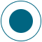 a dark blue circle